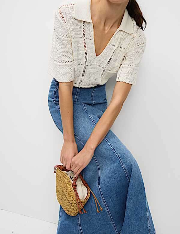Denim Maxi Skirt