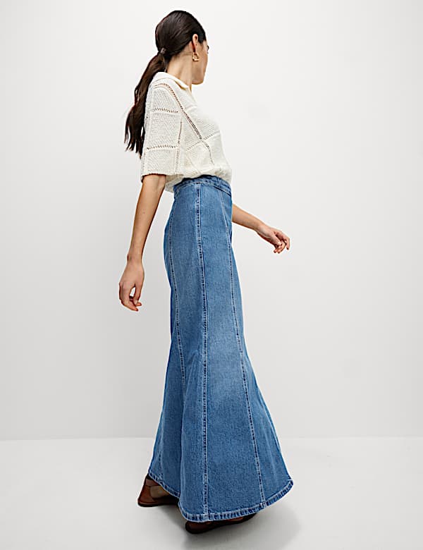 Denim Maxi Skirt