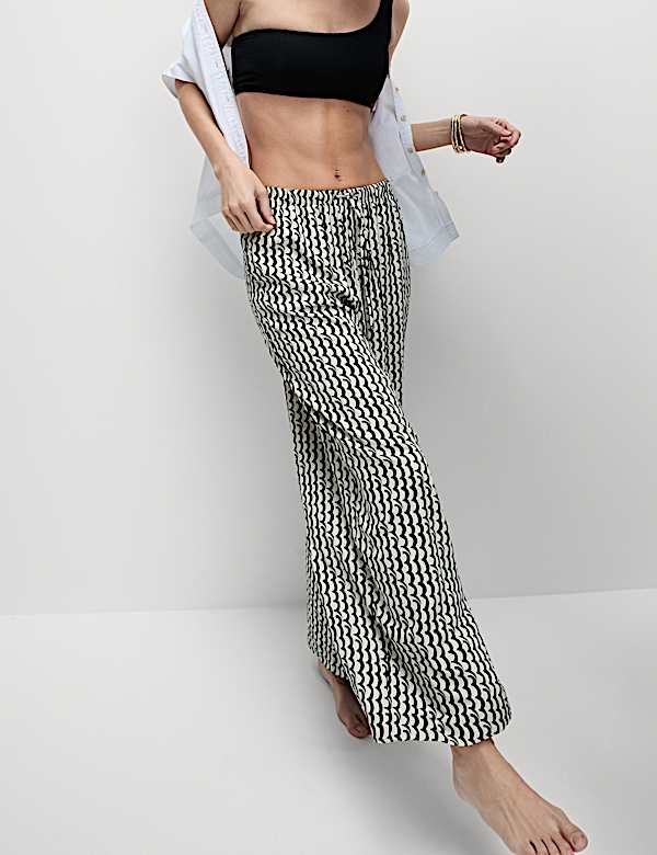 Geometric Wide Leg Culottes - NZ