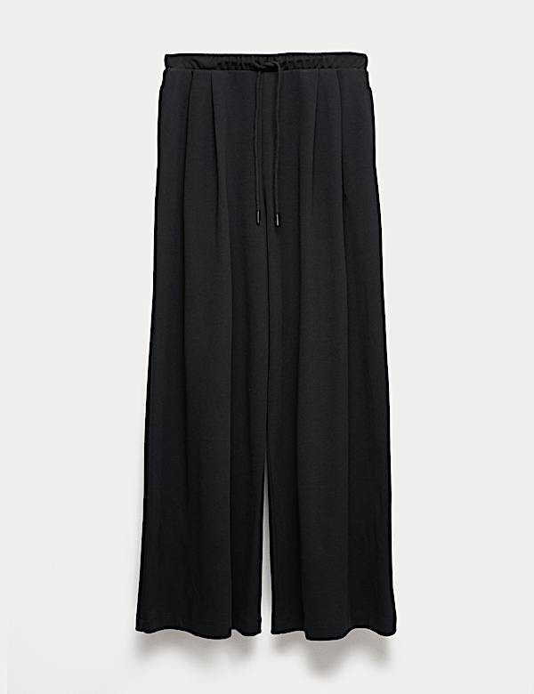 Super Wide Leg Palazzo Joggers - BE