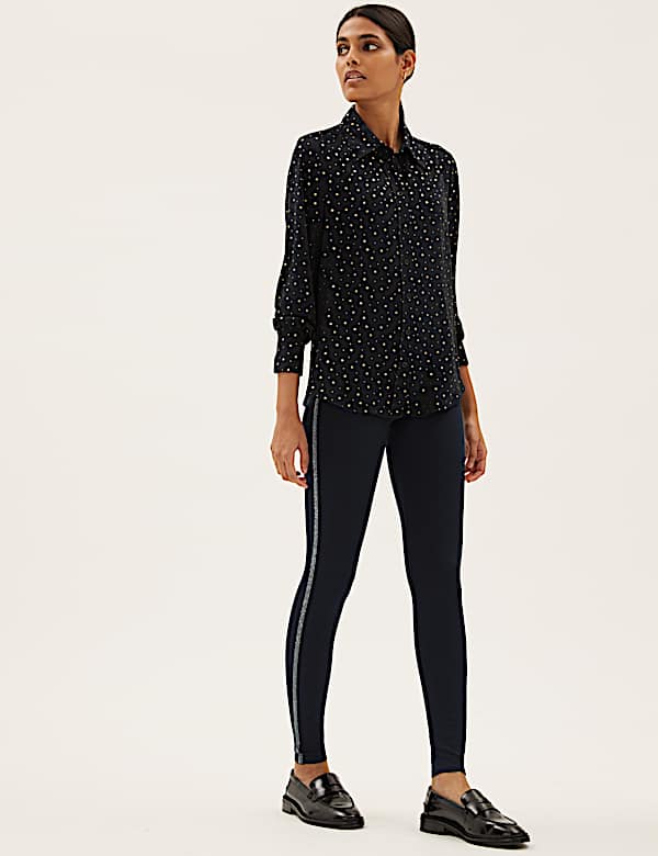 Side Stripe High Waisted Leggings