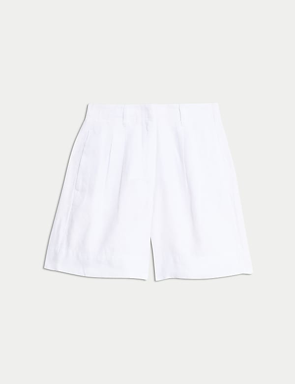 Pure Linen High Waisted Shorts - JO