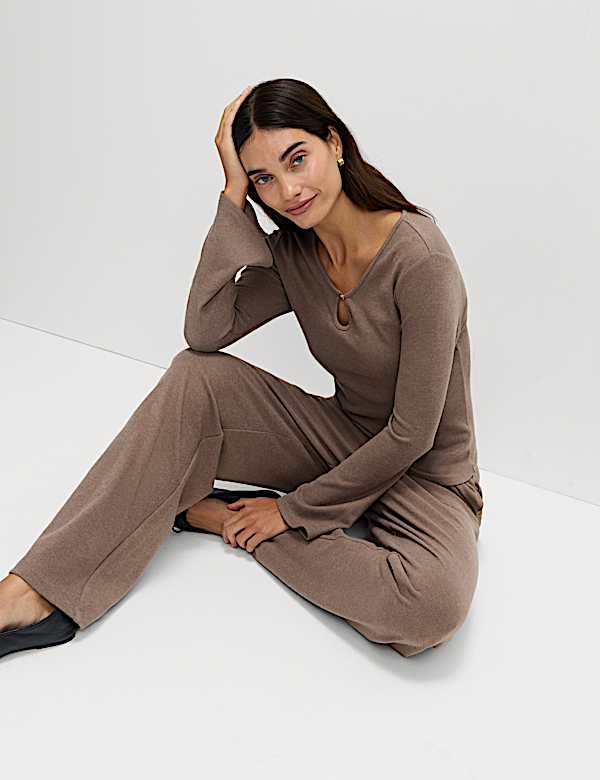 מכנסי טרנינג בגזרה רחבה - IL