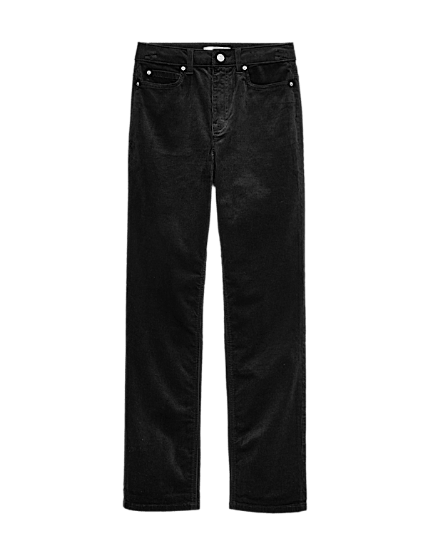 Cotton Rich Cord Straight Leg Trousers with Modal