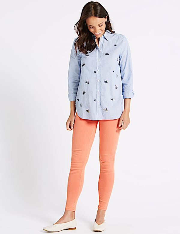 Tencel&trade; Blend Mid Rise Super Skinny Jeans