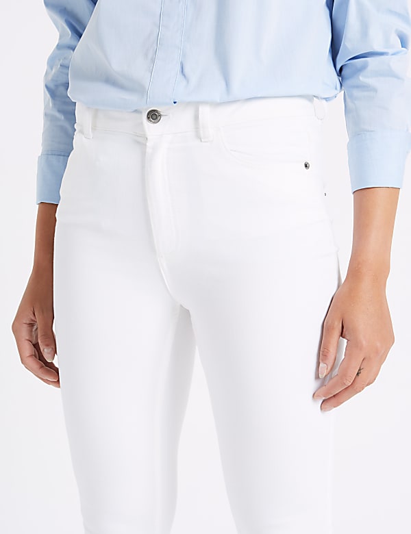 Tencel™ Blend Mid Rise Super Skinny Jeans