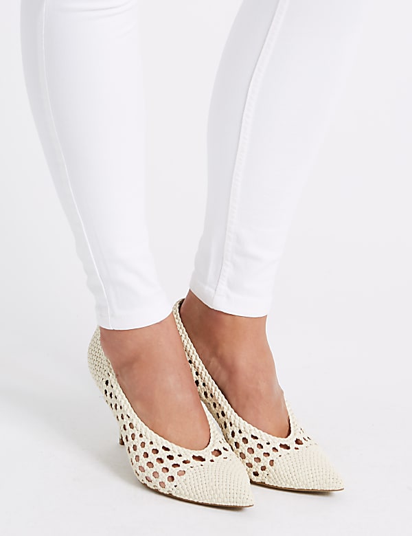 Tencel™ Blend Mid Rise Super Skinny Jeans