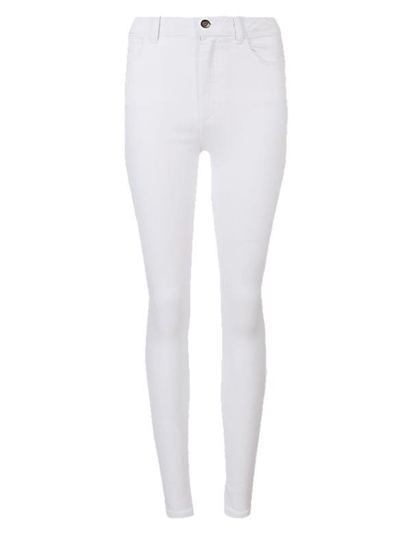 Tencel™ Blend Mid Rise Super Skinny Jeans