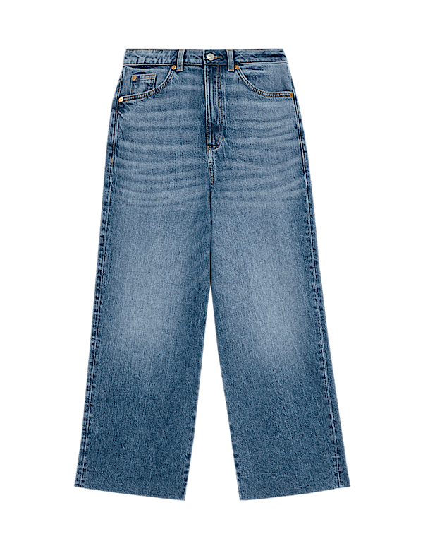 Wide Leg Cropped Jeans
