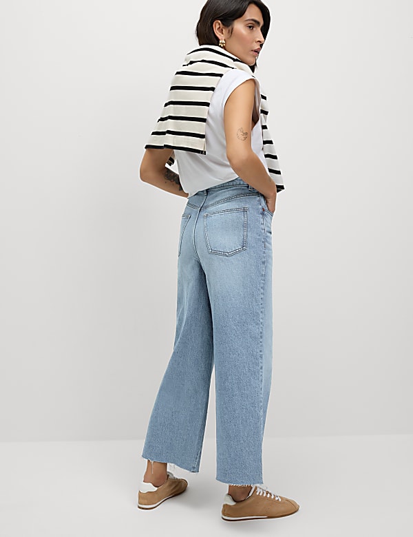 Wide Leg Cropped Jeans