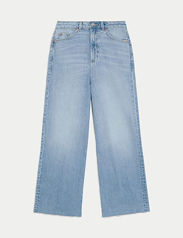 Wide Leg Cropped Jeans - IS