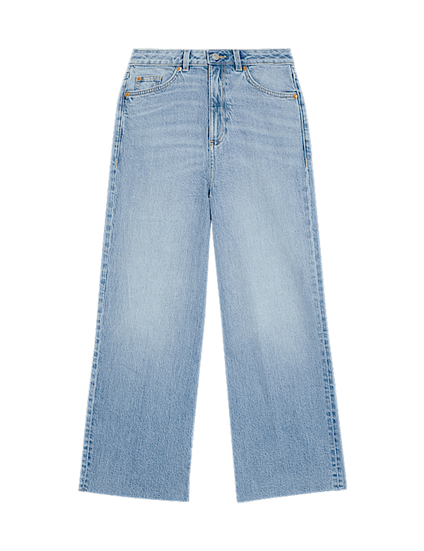Wide Leg Cropped Jeans
