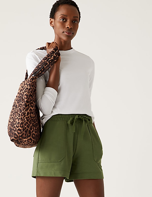 Cotton Rich Jersey Jogger Shorts
