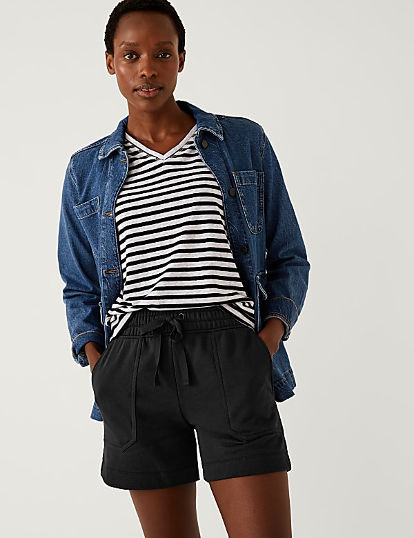 Cotton Rich Jersey Jogger Shorts