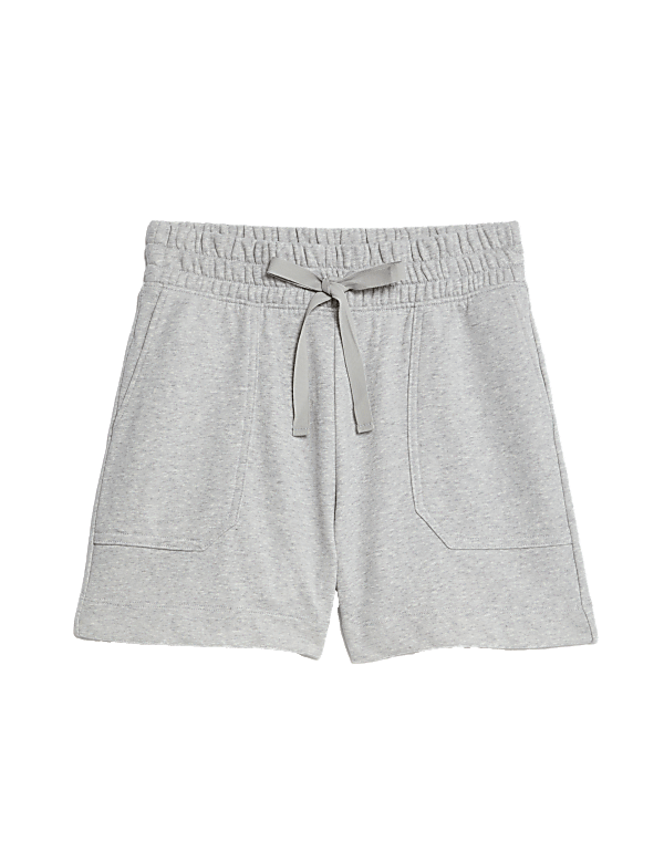Cotton Rich Jersey High Waisted Shorts