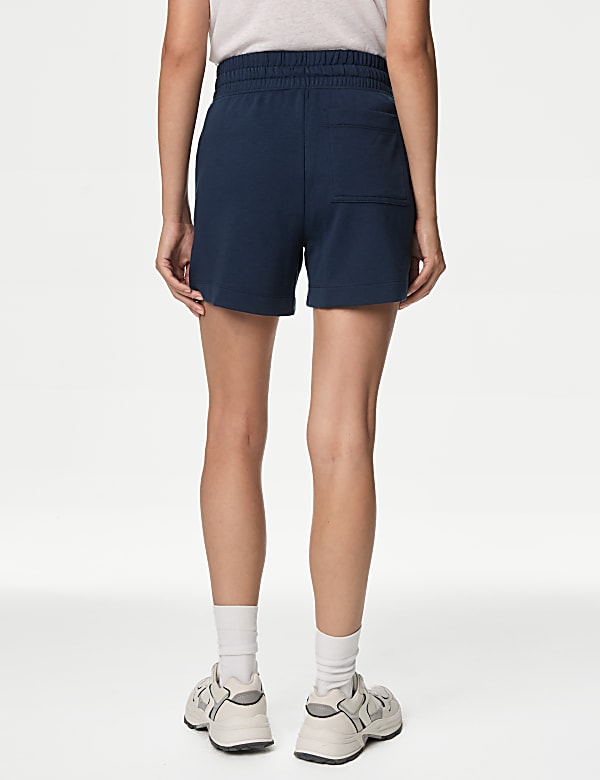 Cotton Rich Jersey High Waisted Shorts