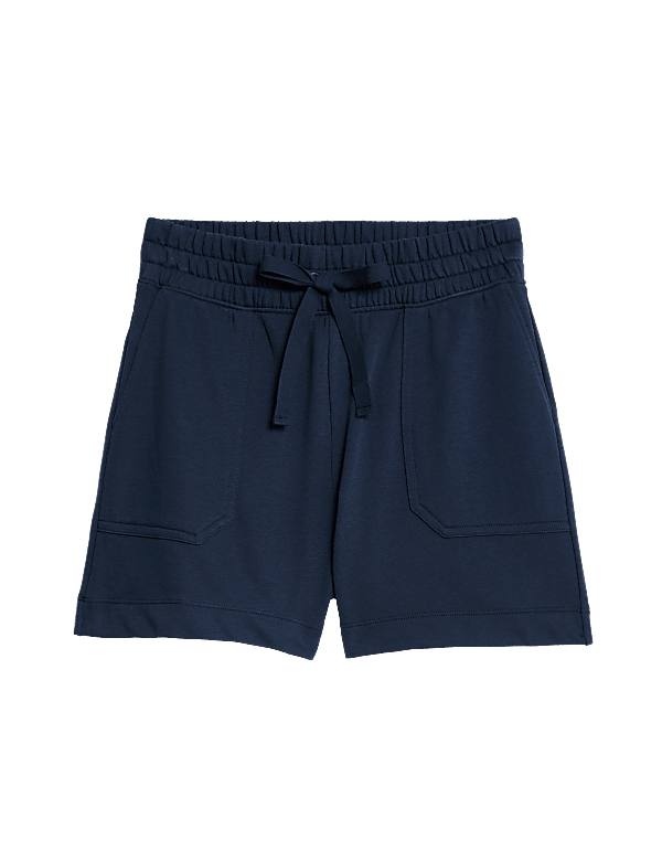 Cotton Rich Jersey High Waisted Shorts
