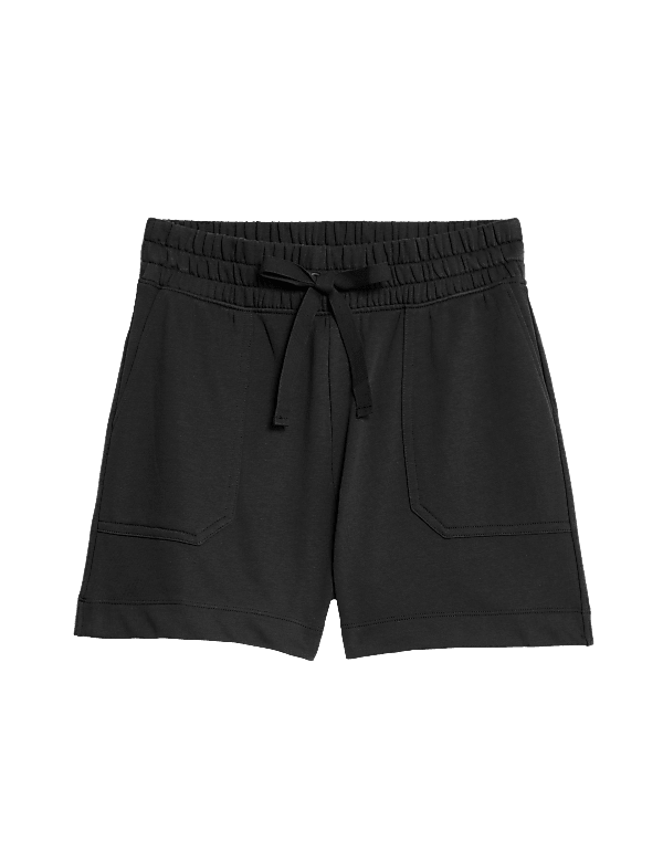 Cotton Rich Jersey High Waisted Shorts