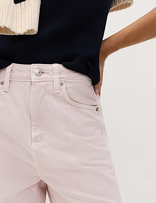 Jeans met ballonpijpen en middelhoge taille - NL