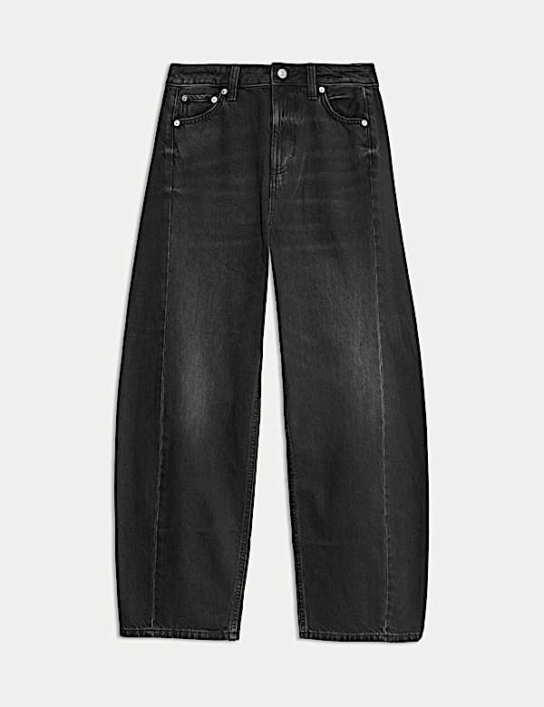 Mid Rise Barrel Jeans - AU
