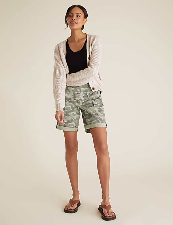 Tencel™ Cargo Camo Utility Shorts