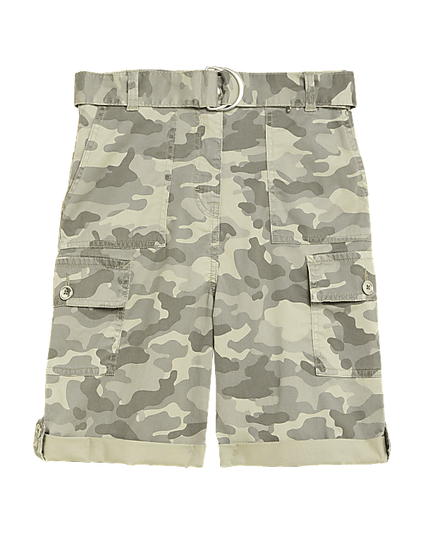 Tencel™ Cargo Camo Utility Shorts