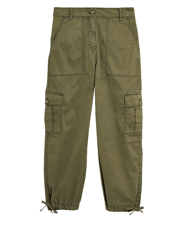 Tencel™ Rich Cargo Cropped Trousers