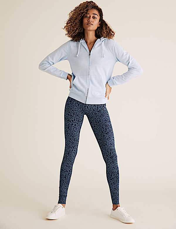 Leopard Print High Waisted Leggings - ID