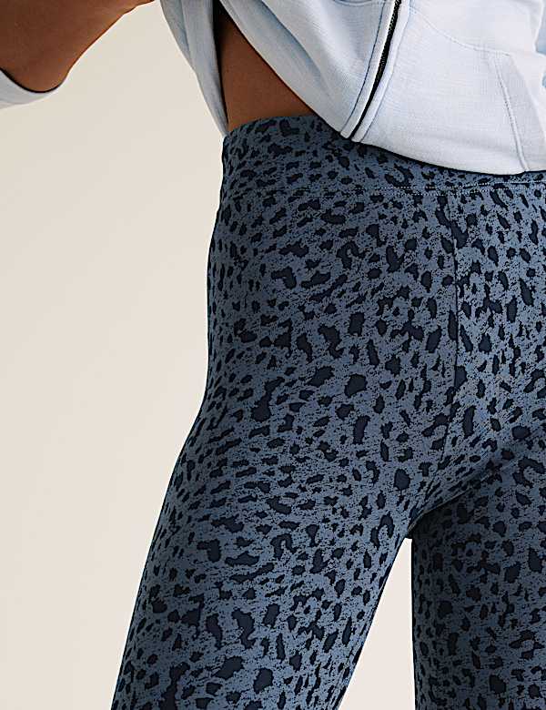 Leopard Print High Waisted Leggings - ID