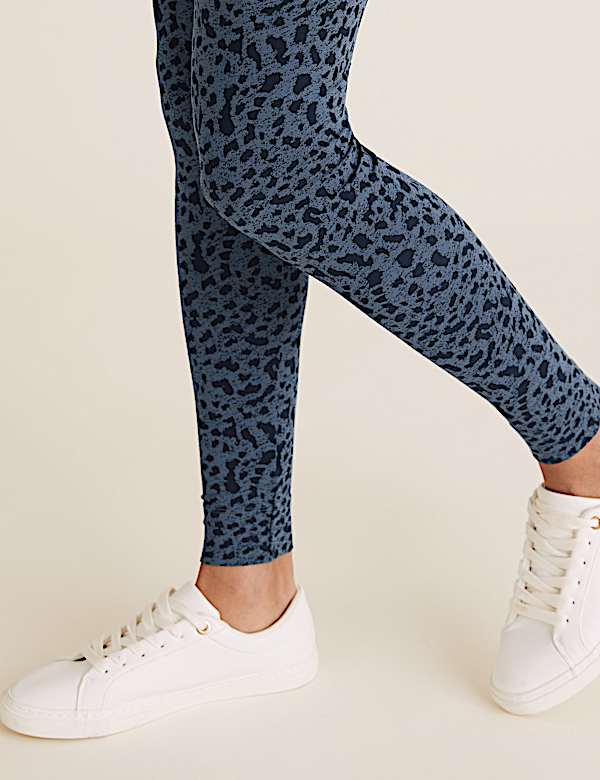 Leopard Print High Waisted Leggings - ID