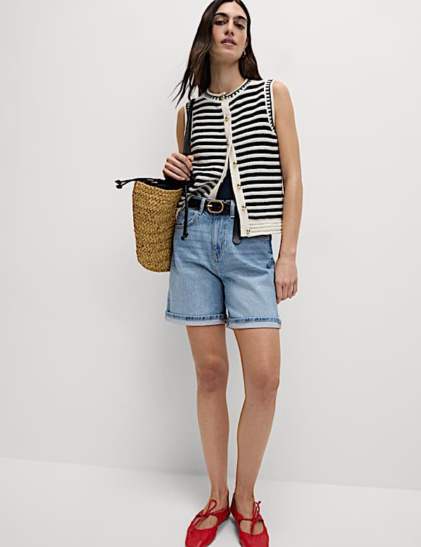 Denim Boyfriend Shorts - LT