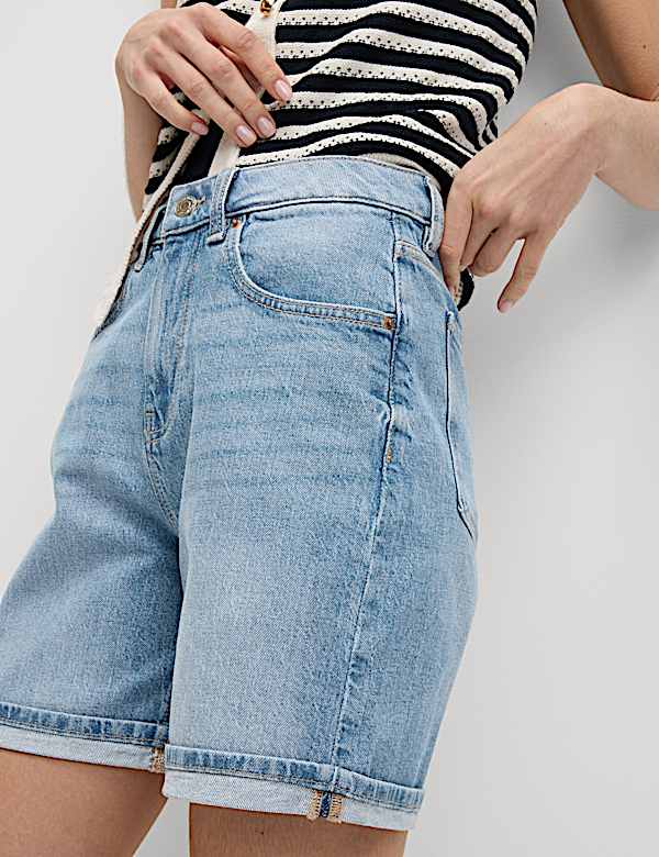 Denim Boyfriend Shorts - LT