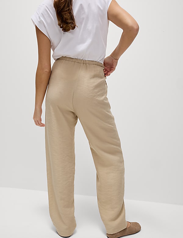 Lyocell Rich Straight Leg Trousers - RO