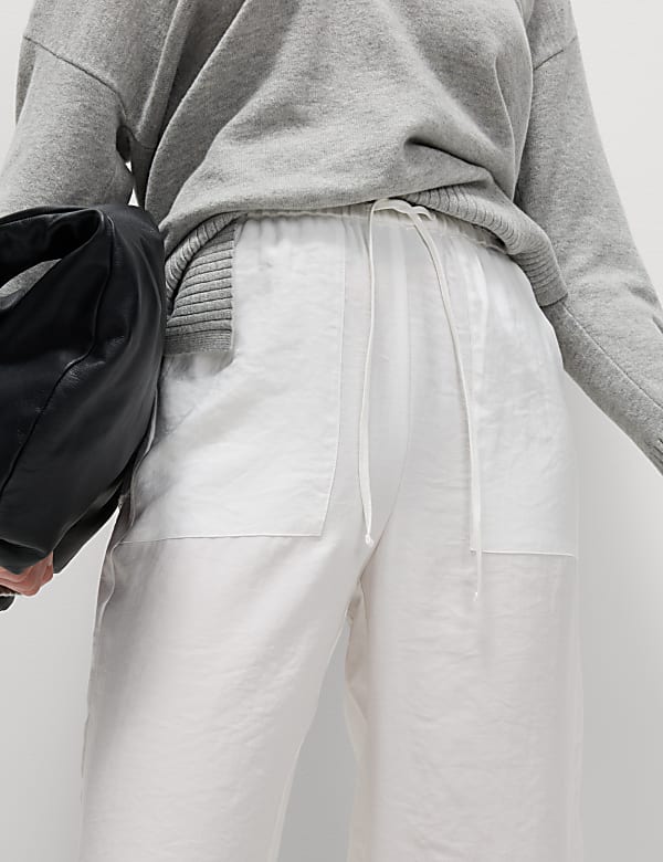 Lyocell Rich Straight Leg Trousers - CZ