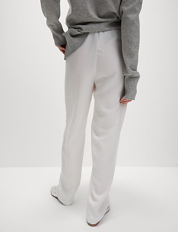 Lyocell Rich Straight Leg Trousers - CZ