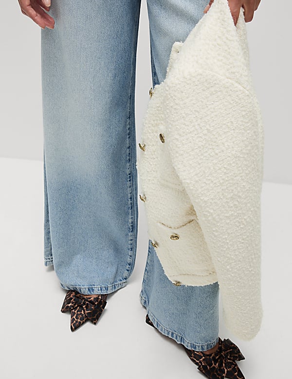 Lyocell™ Blend Wide Palazzo Leg Jeans