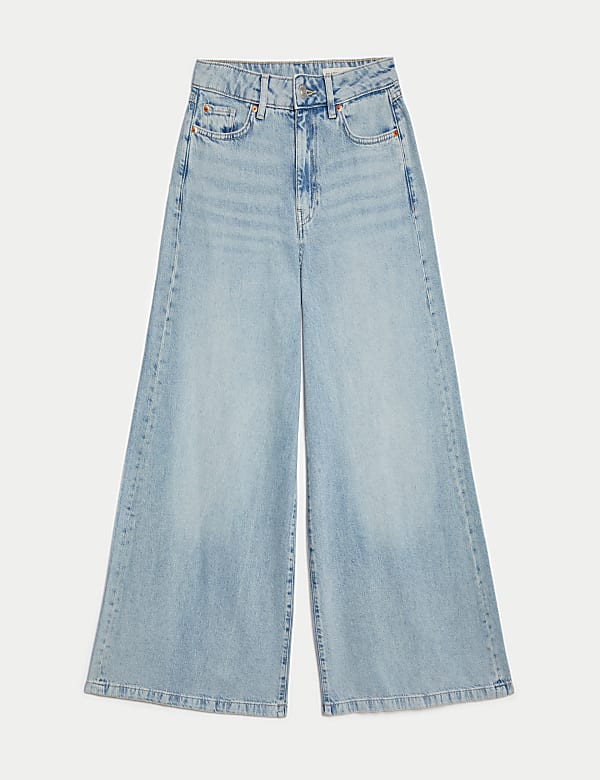 Lyocell™ Blend Wide Palazzo Leg Jeans - IL