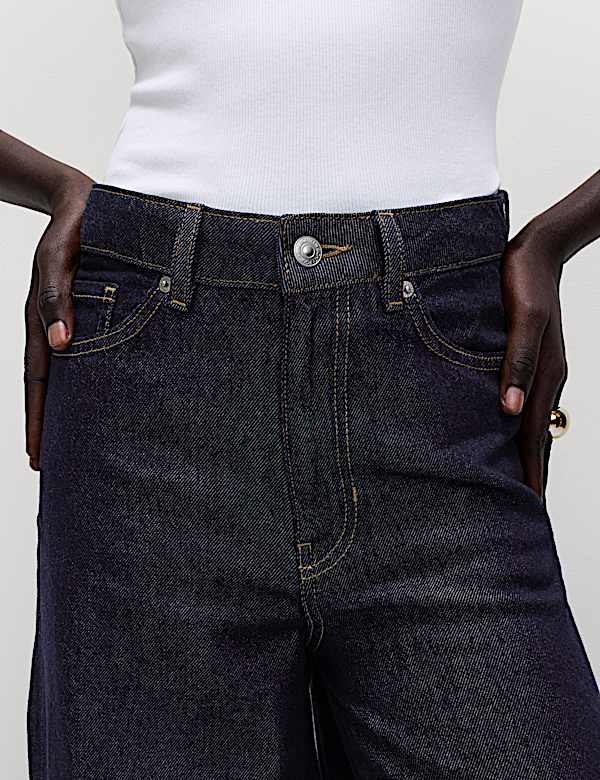 Lyocell&trade; Blend Wide Palazzo Leg Jeans - US