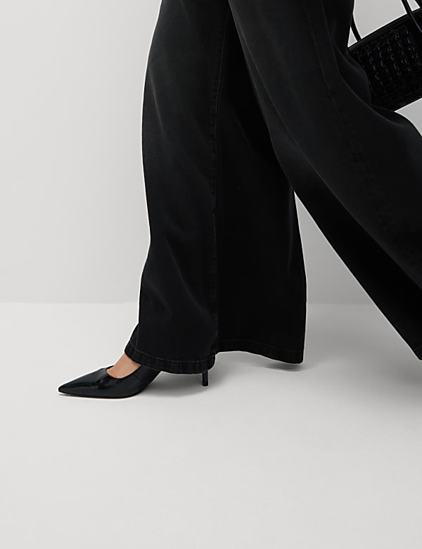 Lyocell™ Blend Wide Palazzo Leg Jeans