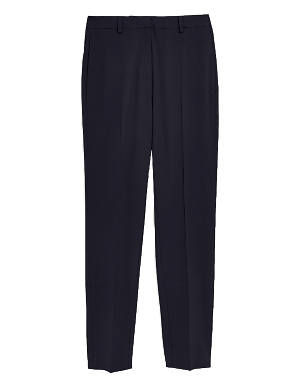 Slim Fit Ankle Grazer Trousers with Stretch