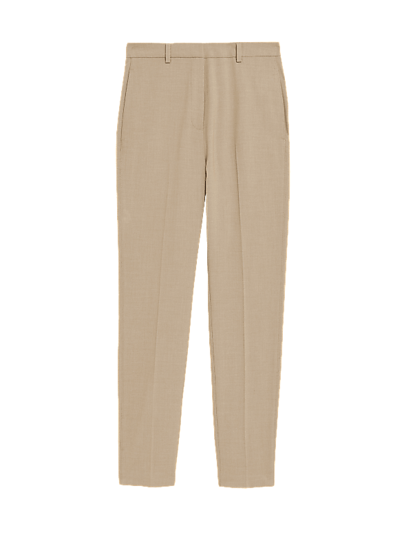 Slim Fit Ankle Grazer Trousers with Stretch