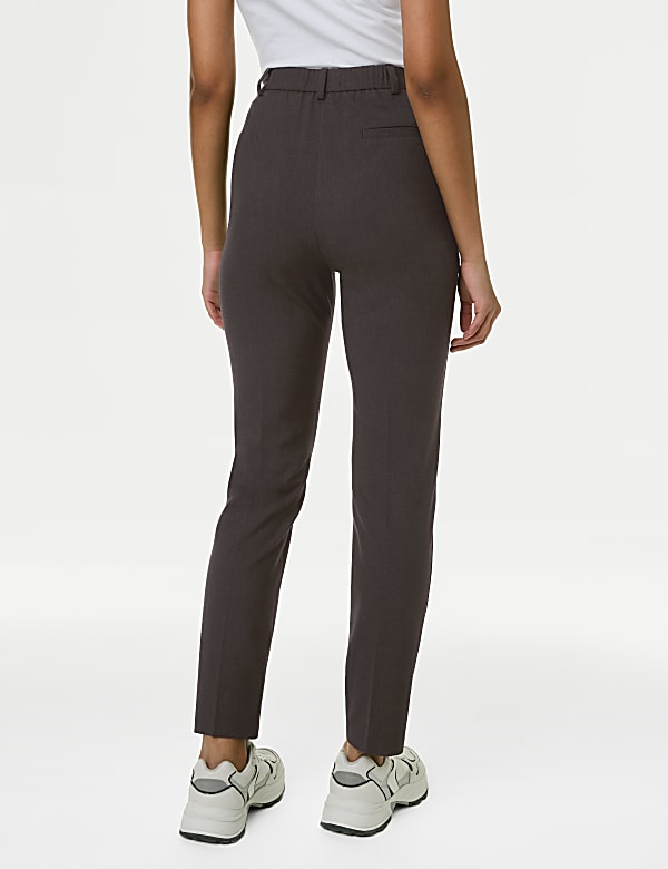 Slim Fit Ankle Grazer Trousers with Stretch