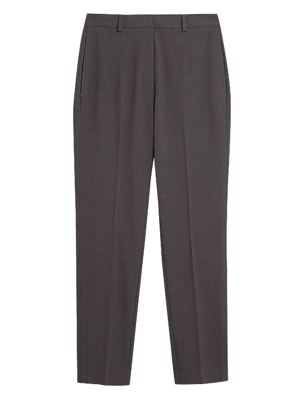 Slim Fit Ankle Grazer Trousers with Stretch