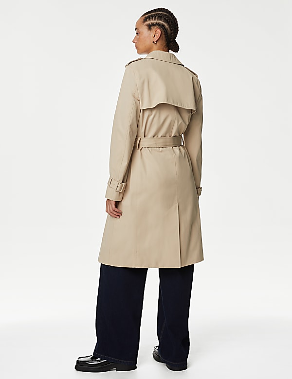 Double Breasted Trench Coat with Recycled Polyester - IL