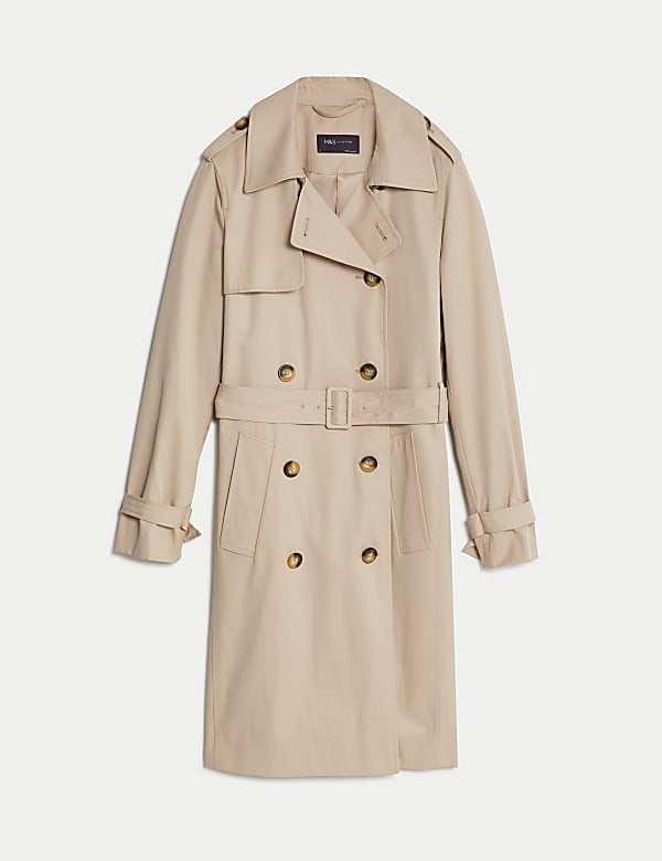 Double Breasted Trench Coat with Recycled Polyester - IL