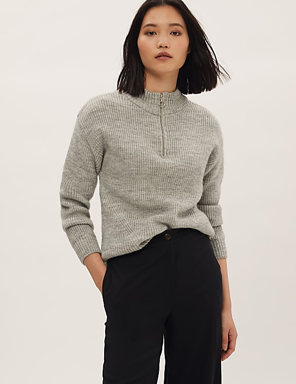 High Waisted Wide Leg Trousers