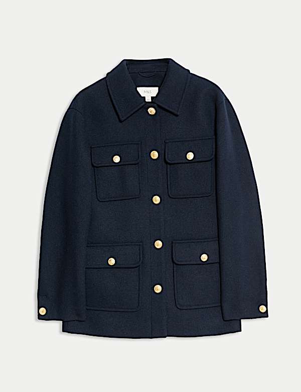 Wool Blend Utility Jacket - NL