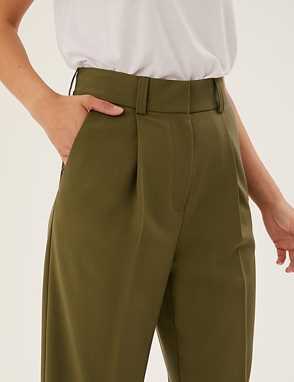 Straight Leg Ankle Grazer Trousers