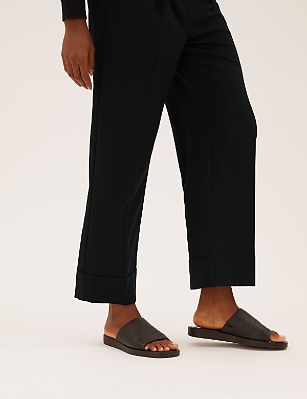 Straight Leg Ankle Grazer Trousers