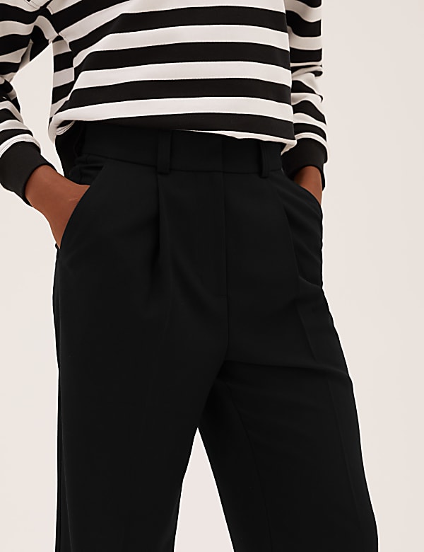 Straight Leg Ankle Grazer Trousers